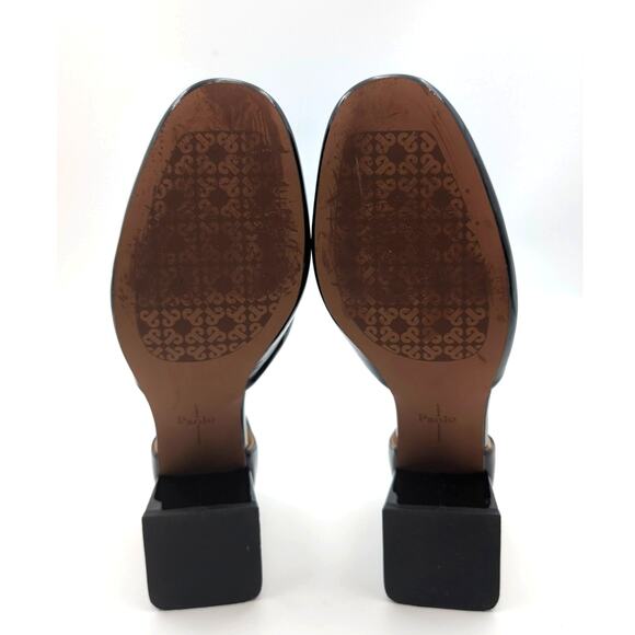 Linea Paolo Camelia Pump Adjustable Strap Women's Black Size US8.5M EU39 - Picture 7 of 9